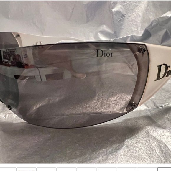Vintage DIOR SKI 5 WRAP AROUND SHIELD SUNGLASSES+ CASE Galliano Y2K 90s 00s RARE - Picture 2 of 14